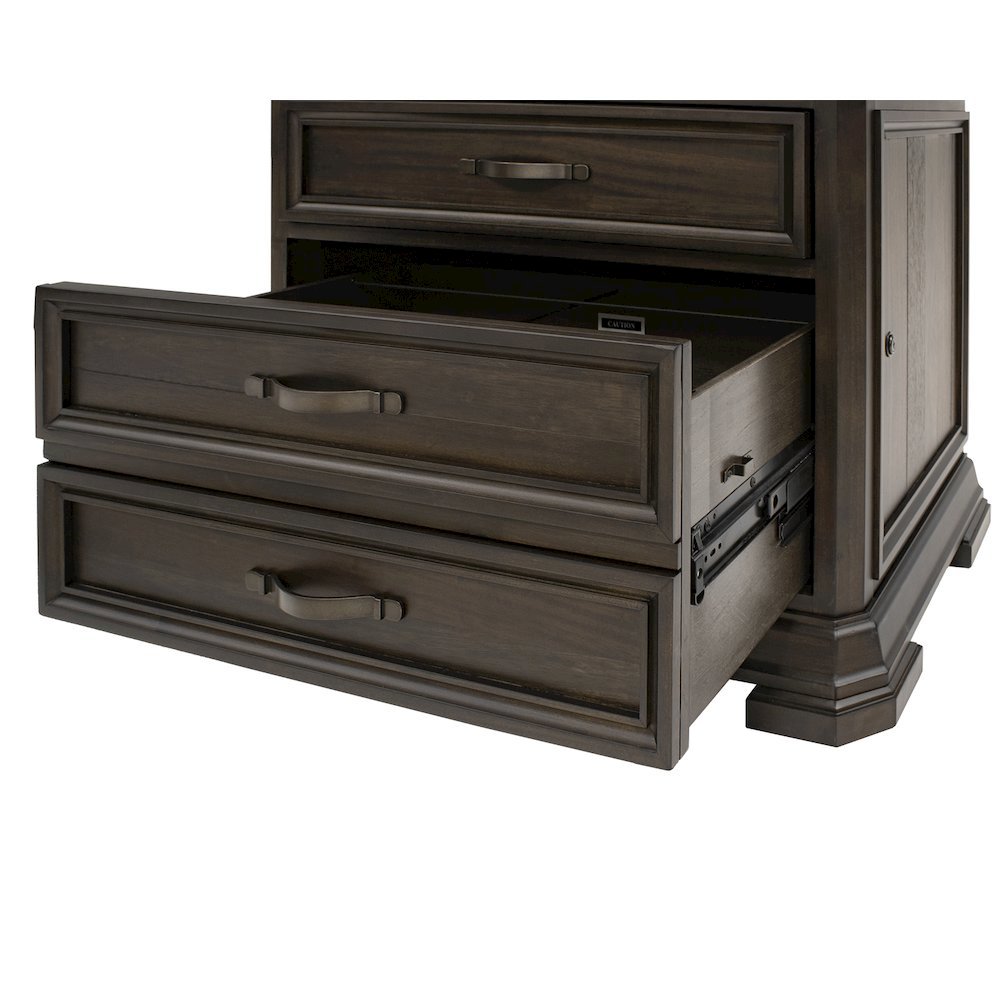 Wood Filing Cabinet with Drawers, Decorative Wooden Filing Cabinet