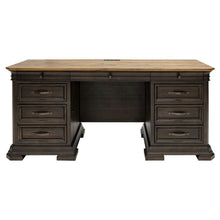 Brown Executive Desk With Drawers – Wooden Office Desk With File Storage