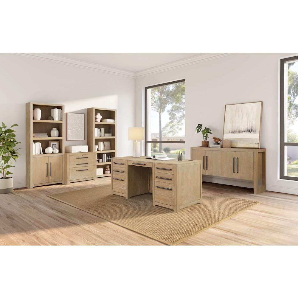 Canyon Drive Wood Double Pedestal Executive Desk