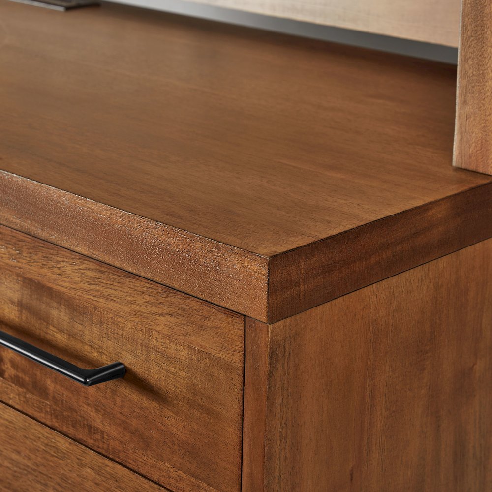 Avery Wood Desk, Rich Medium Brown