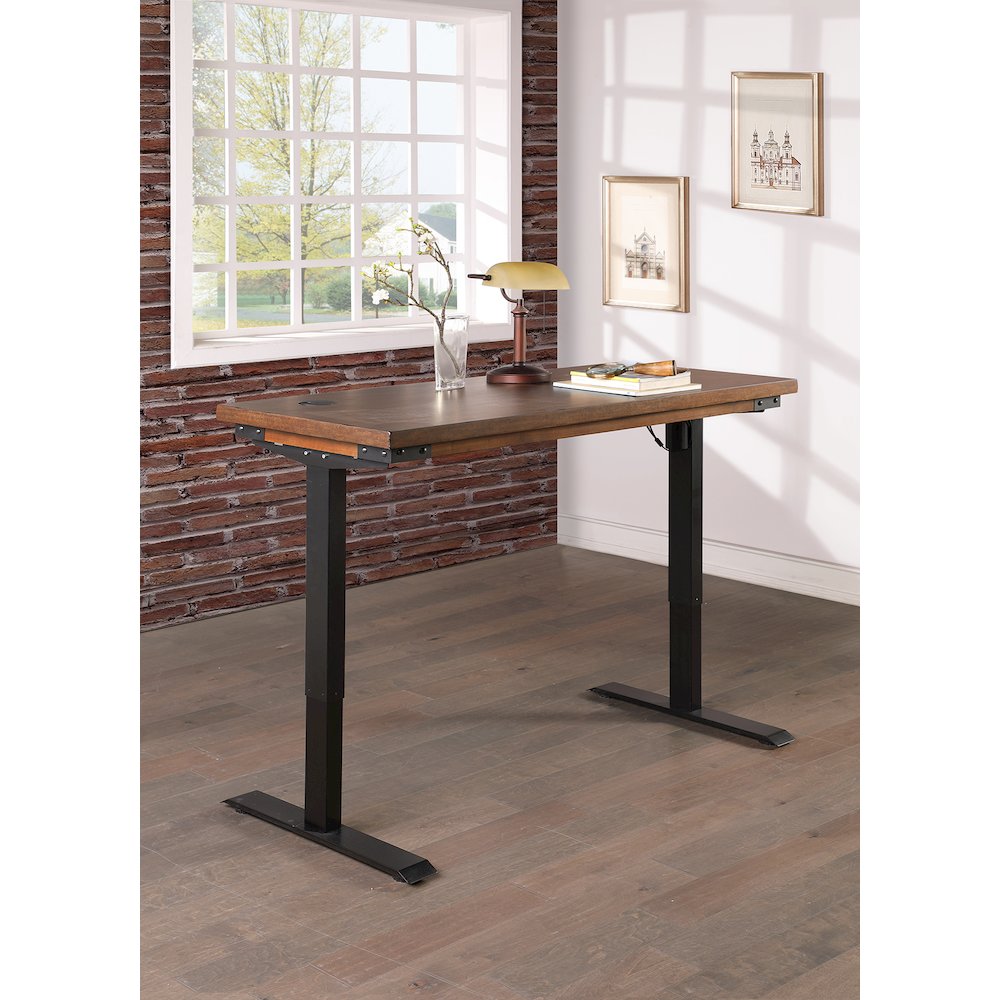 Addison Rustic Electric Sit/Stand Desk