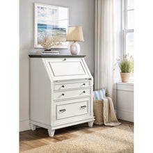 Hartford Wood Drop-Lid Secretary Desk, Fully Assembled, White