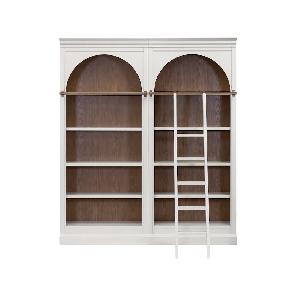 Contemporary Decorative Wooden Ladder, Fully Assembled White