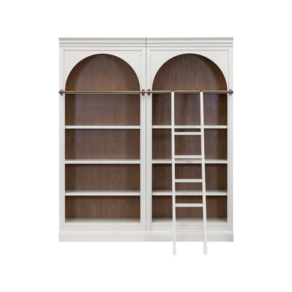 Contemporary Decorative Wooden Ladder, Fully Assembled White