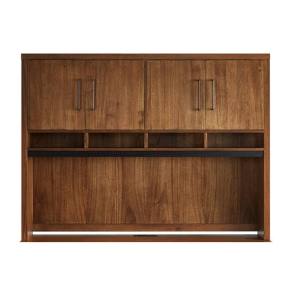 Avery Wood Hutch With Doors, Fully Assembled