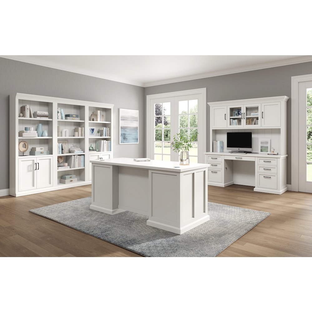 Abby Wood Hutch With Doors, Storage Hutch