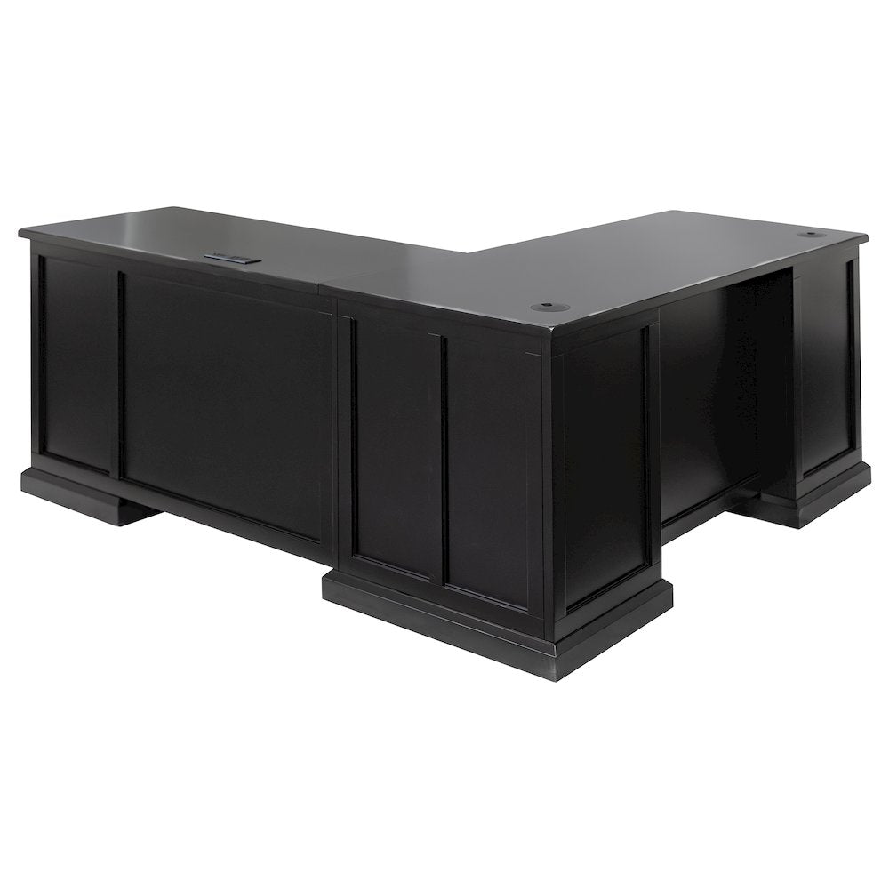 Modern Wood L-Desk & Return, Writing Table & Return, Office Desk & Return