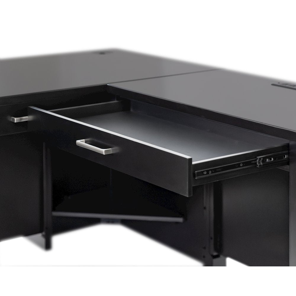 Modern Wood L-Desk & Return, Writing Table & Return, Office Desk & Return