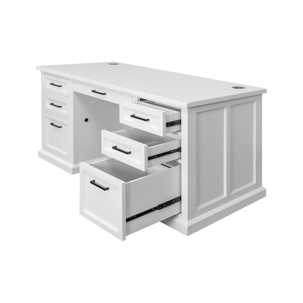 Abby Wood Double Pedestal Executive Desk