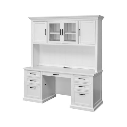 Abby Wood Hutch With Doors, Storage Hutch