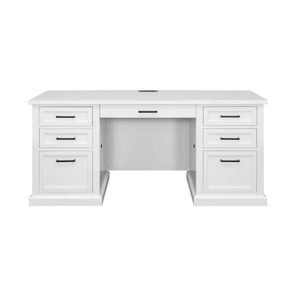 Modern Wood Hutch With Doors and Desk, Storage Hutch and Credenza