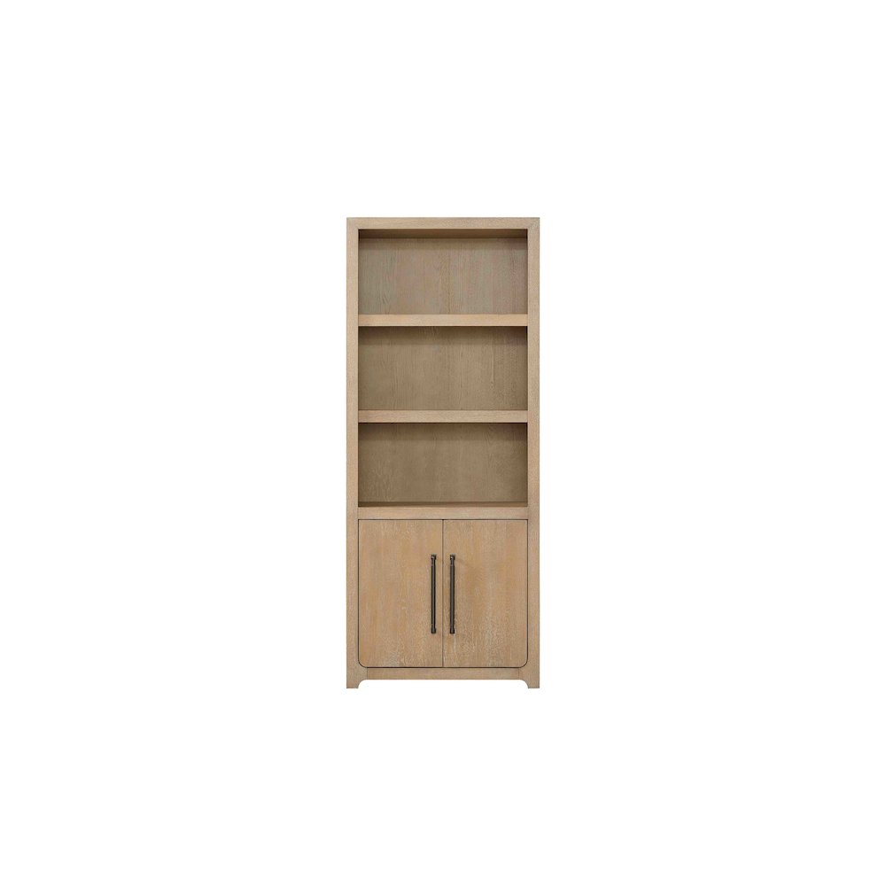 Canyon Drive Wood Bookcase with Doors, Fully Assembled