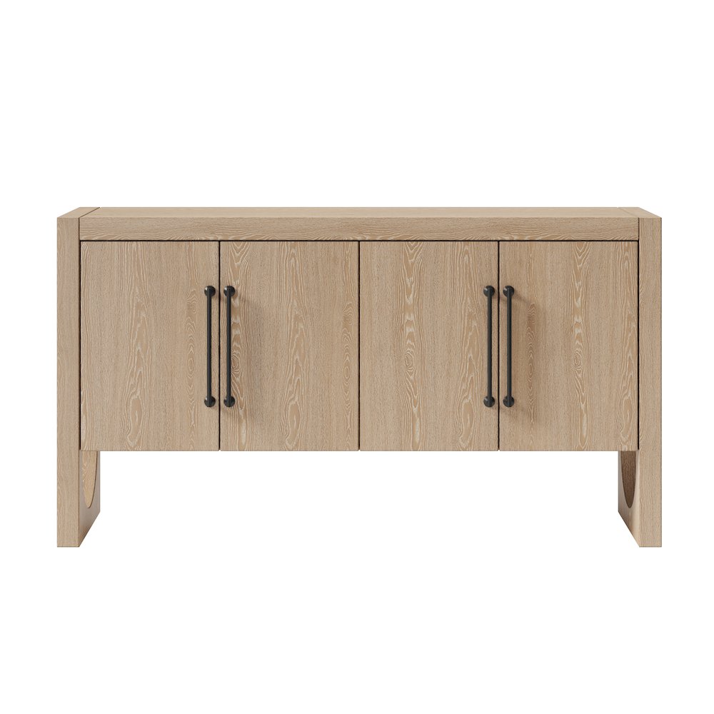 Modern Wood Sideboard, Dining Storage, TV Stand, Light Brown