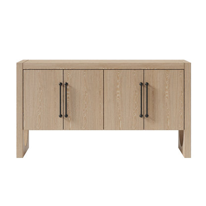 Modern Wood Sideboard, Dining Storage, TV Stand, Light Brown
