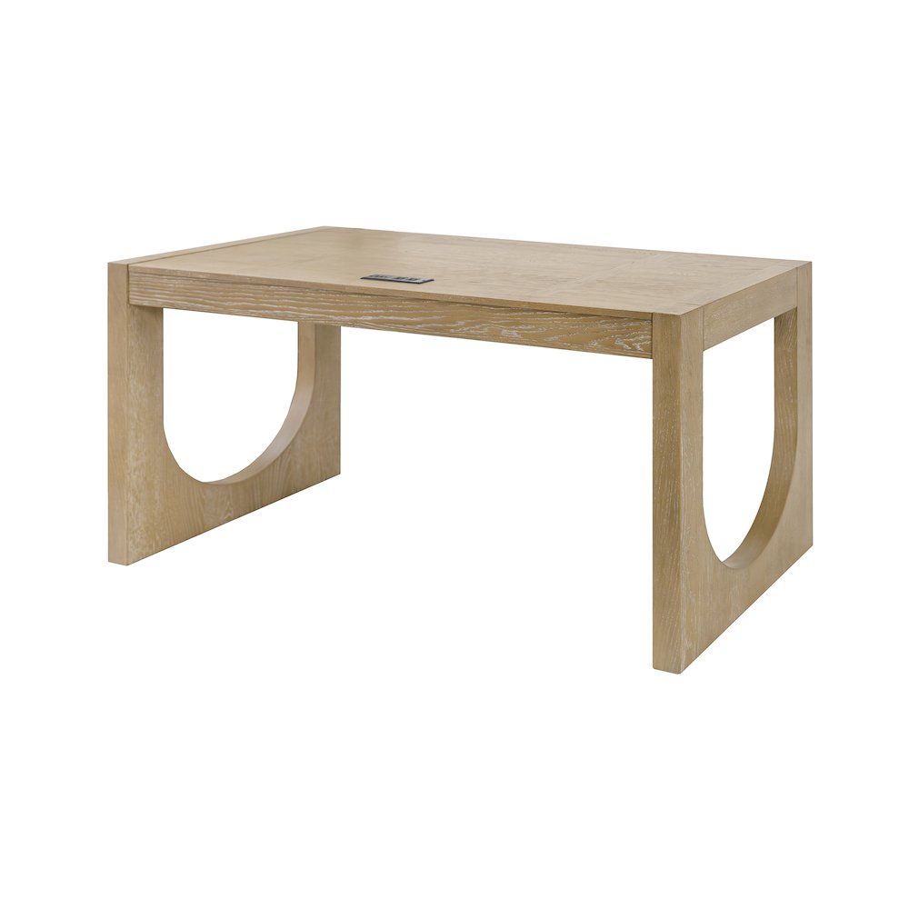 Canyon Drive Modern Wood Office Writing Desk, Light Brown