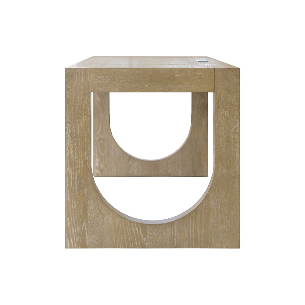 Canyon Drive Modern Wood Office Writing Desk, Light Brown