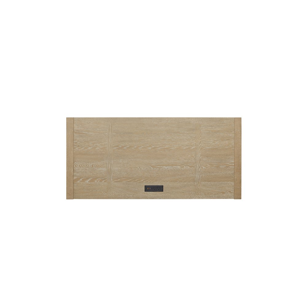 Canyon Drive Modern Wood Office Writing Desk, Light Brown