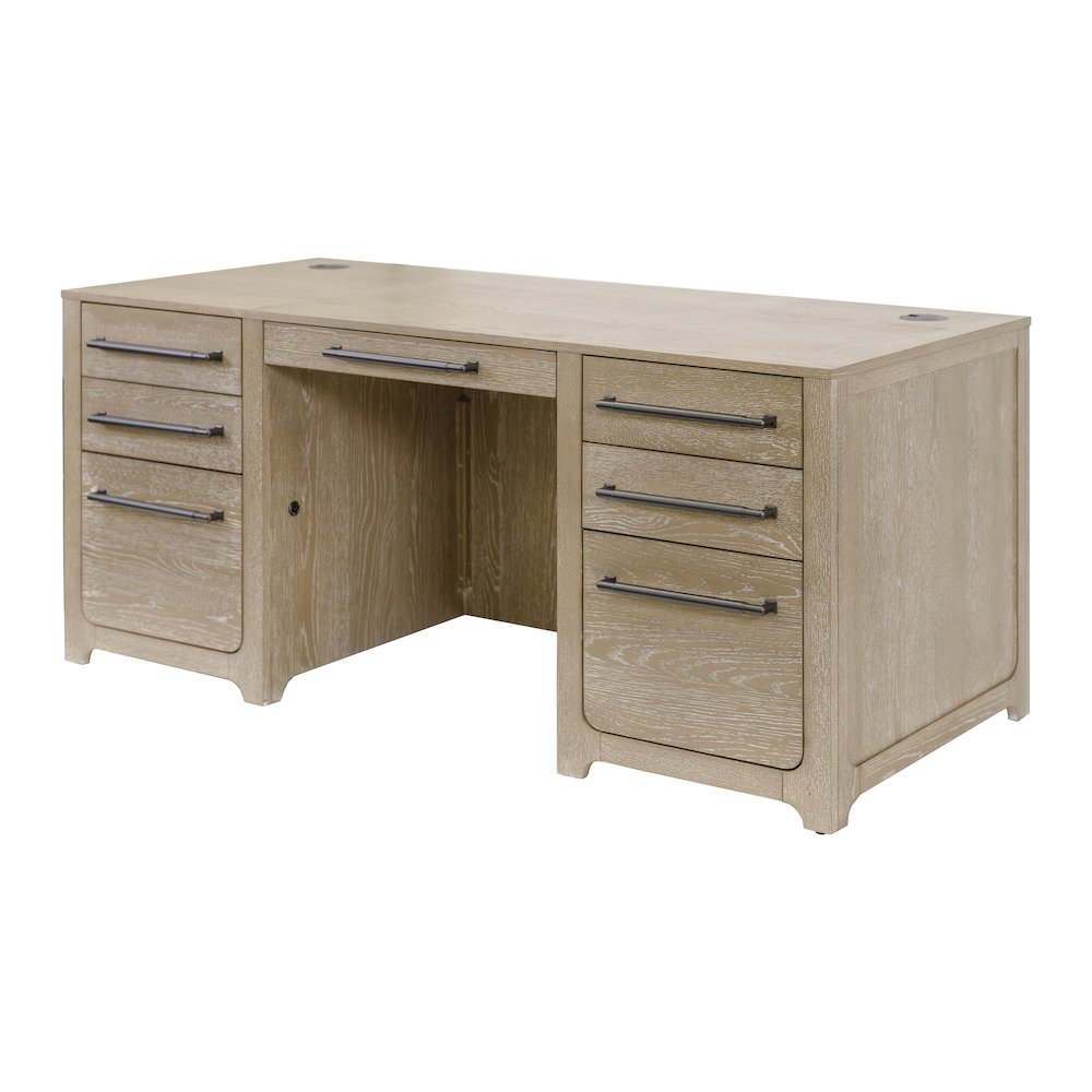 Canyon Drive Wood Double Pedestal Executive Desk