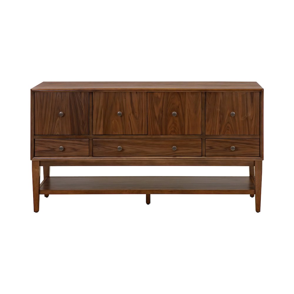 Wood Sideboard, Dining Storage, TV Stand, Entertainment Console, Brown