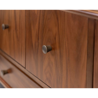 Wood Sideboard, Dining Storage, TV Stand, Entertainment Console, Brown