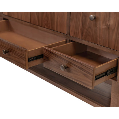 Wood Sideboard, Dining Storage, TV Stand, Entertainment Console, Brown