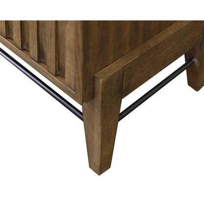 Delray 81 " Fireplace Console, Fully Assembed, Brown