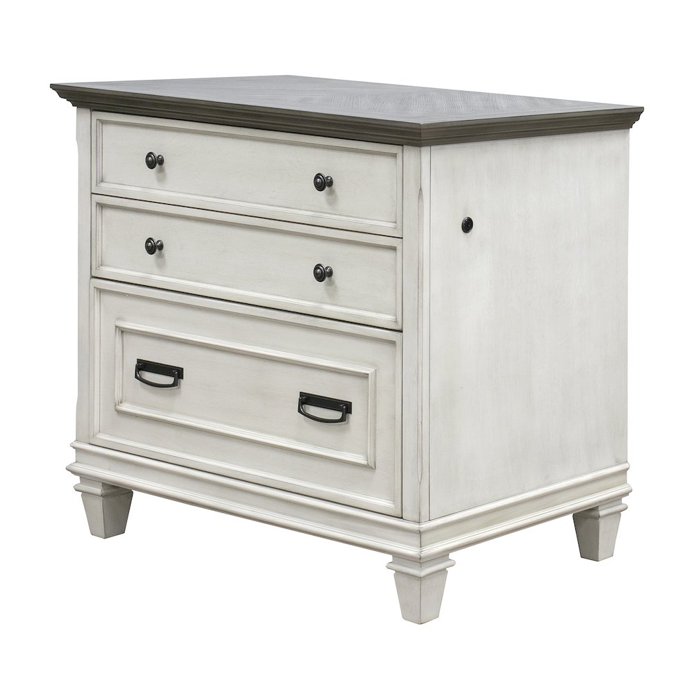 Hartford Wood Lateral File With Locking Legal/Letter File Drawer