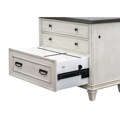 Hartford Wood Lateral File With Locking Legal/Letter File Drawer