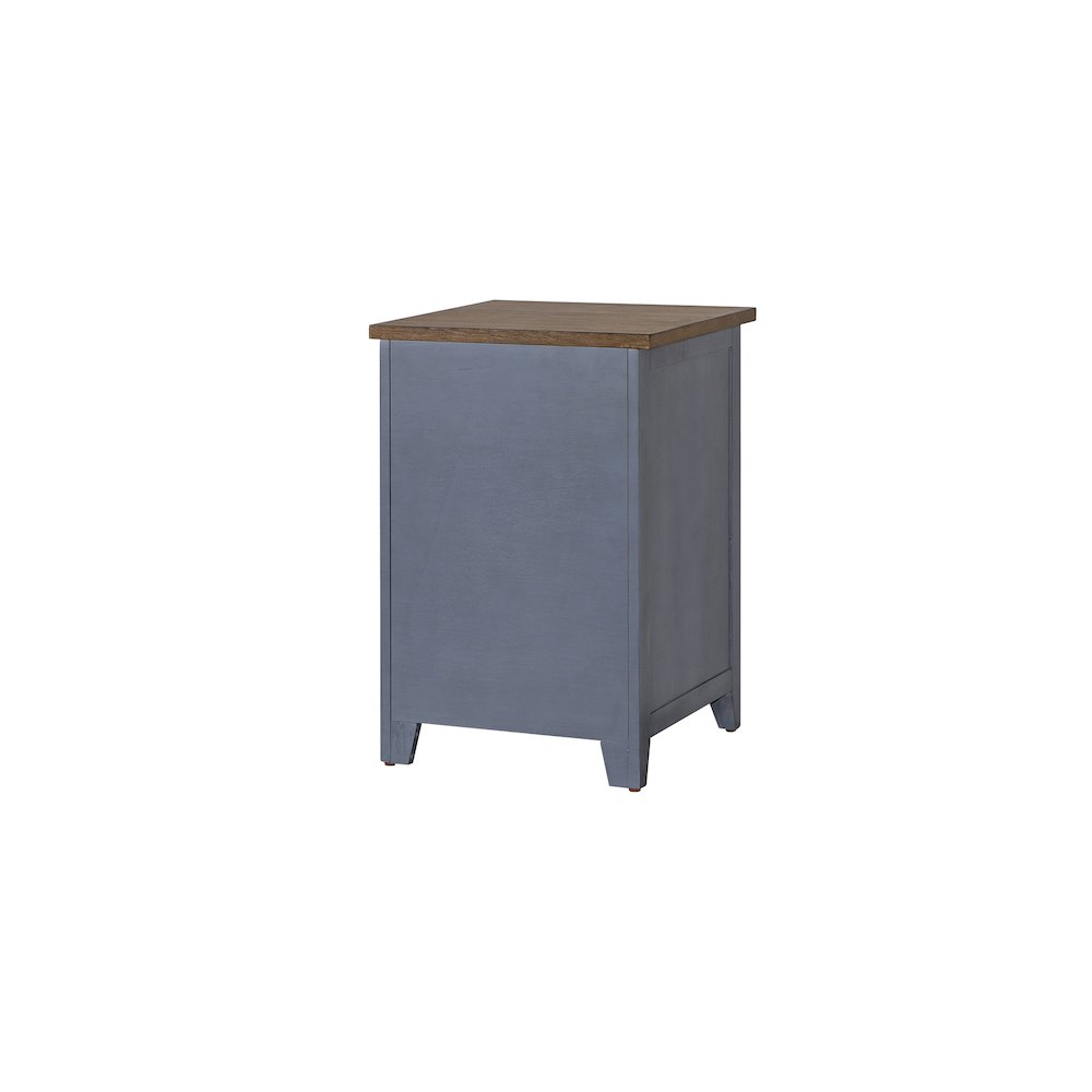 Fairmont Farmhouse Three Drawer Wood File Cabinet, Blue