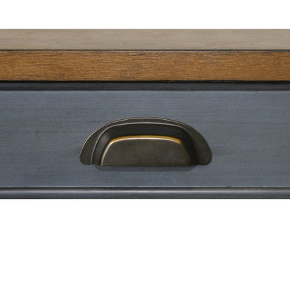 Fairmont Farmhouse Wood Writing Desk, Blue