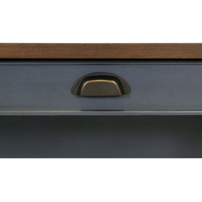 Fairmont Wood Half-Pedestal Writing Desk and Return