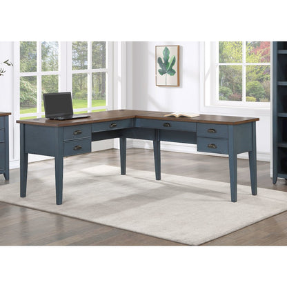 Fairmont Wood Half-Pedestal Writing Desk and Return