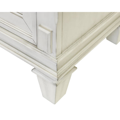 Hartford Fireplace Console 76 " Fully Assembled, White