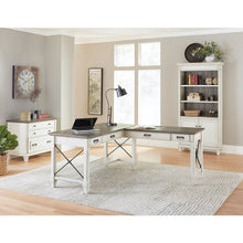 Hartford Wood Bookcase With Doors, White