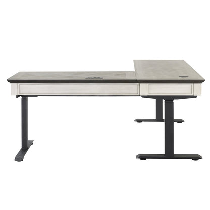 Hartford Electric Sit/Stand L-Desk and Return, Height Adjustable