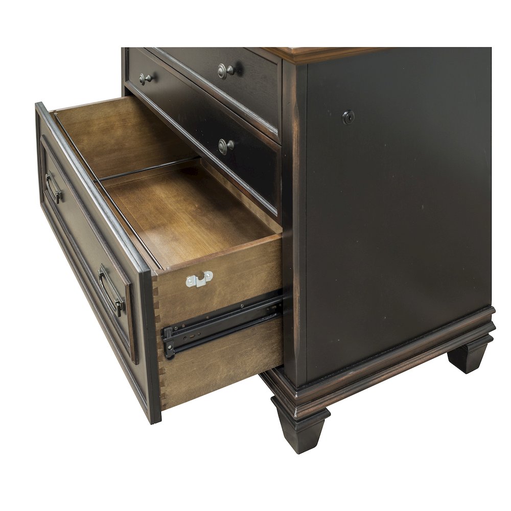 Hartford Wood Lateral File With Locking Legal/Letter File Drawer