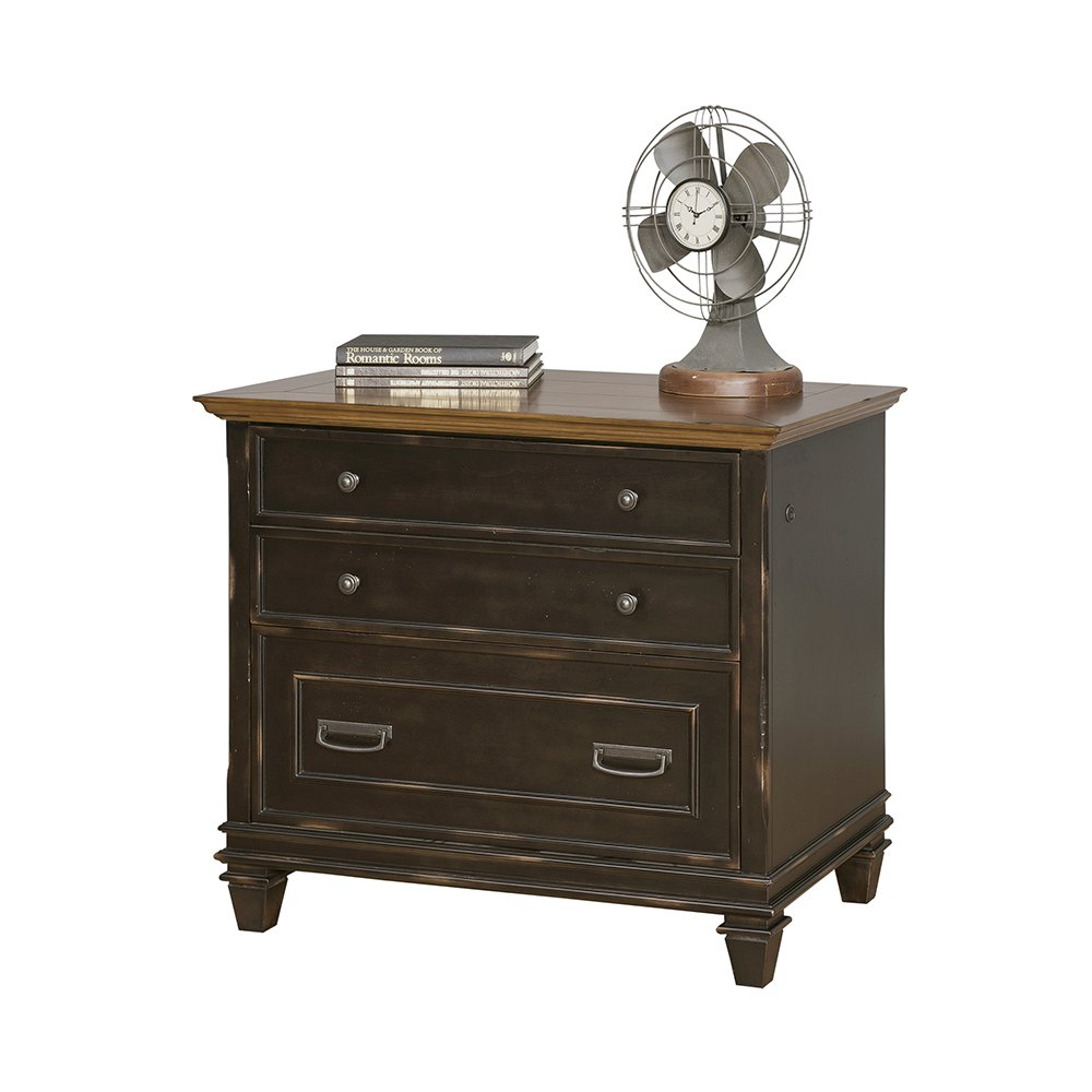 Hartford Wood Lateral File With Locking Legal/Letter File Drawer