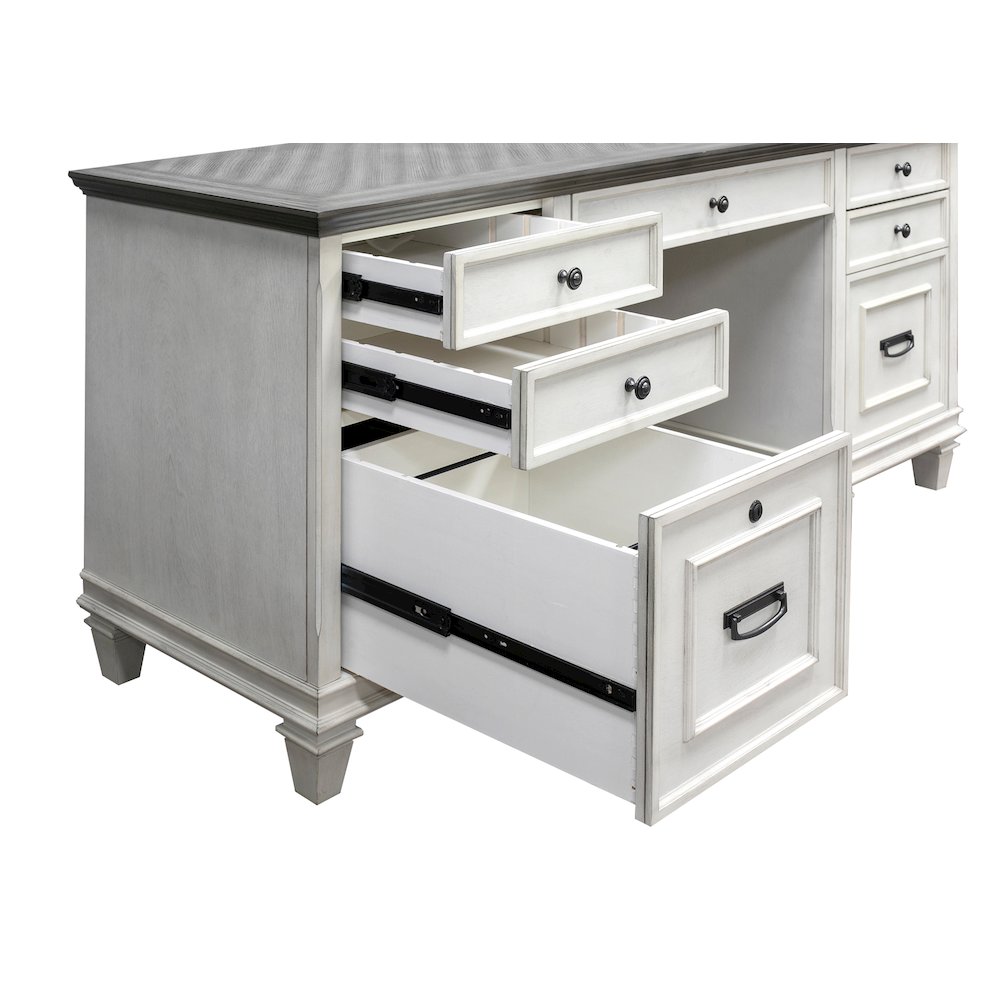Hartford Wood Credenza, White