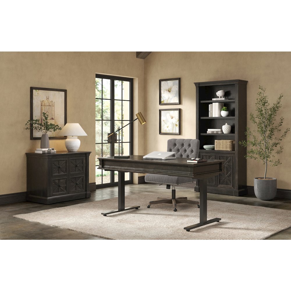 Kingston Wood Bookcase With Doors, Fully Assembled