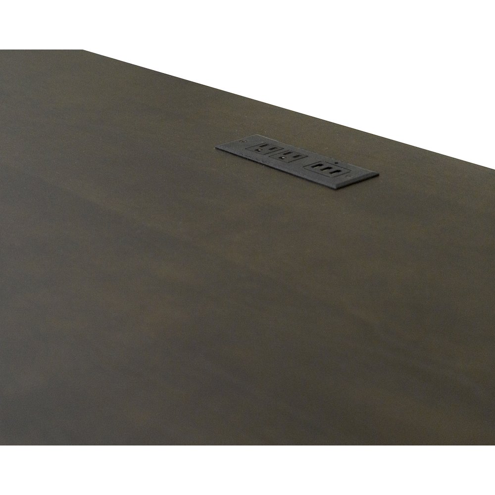 Kingston Wood Electronic Sit/Stand Desk, Dark Brown