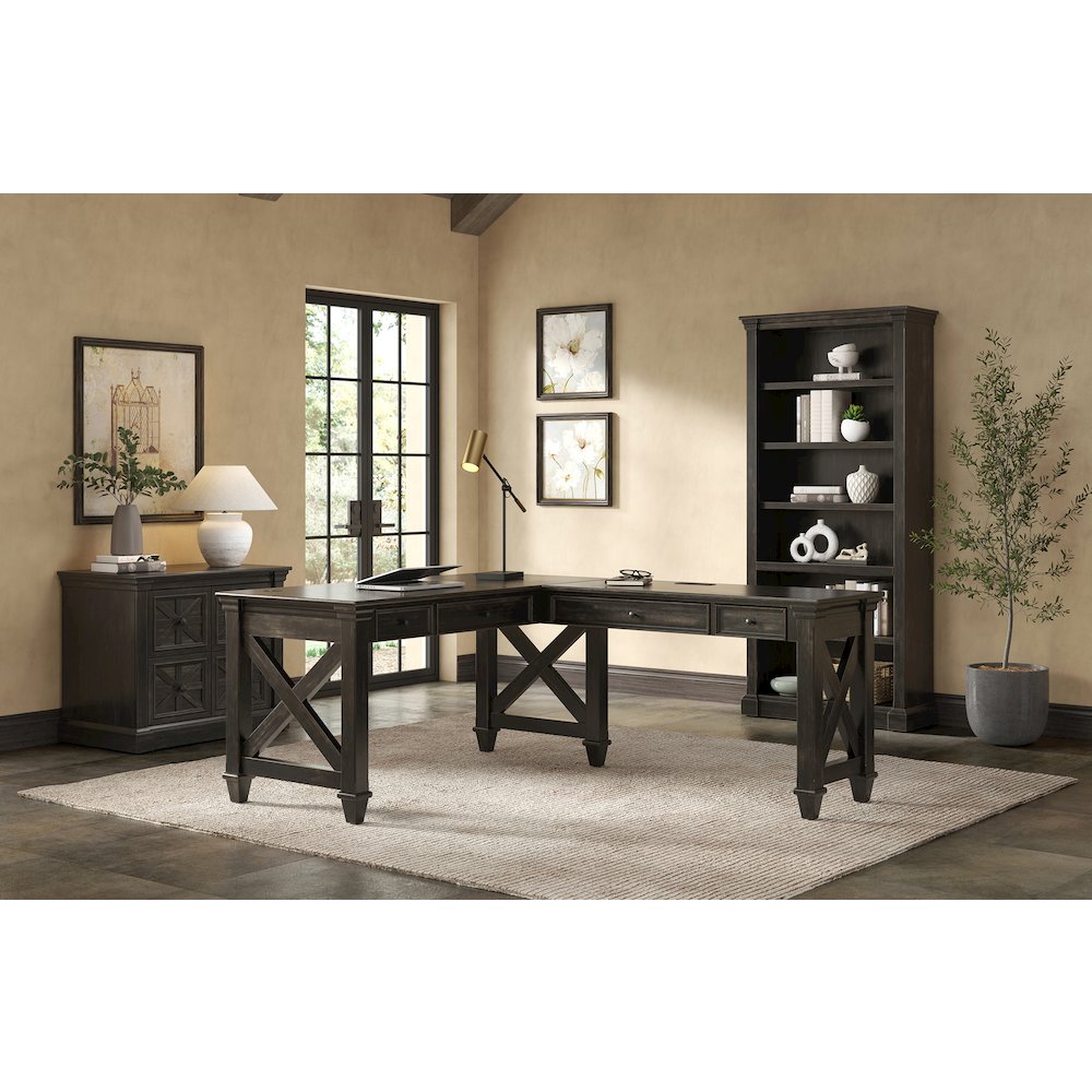 Kingston Wood Open Bookcase, Fully Assembled