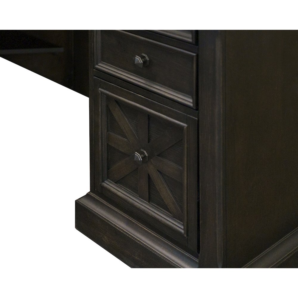 Kingston Wood L-Desk & Return, Writing Table & Return