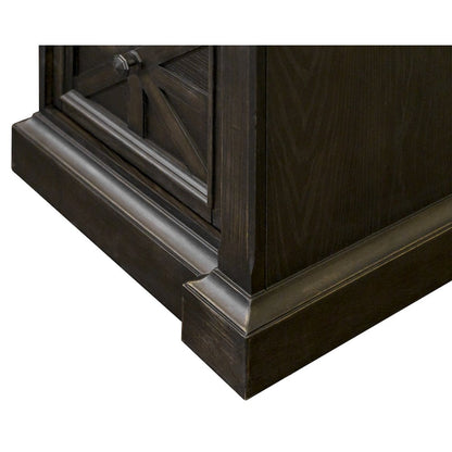 Kingston Traditional Credenza, Dark Brown