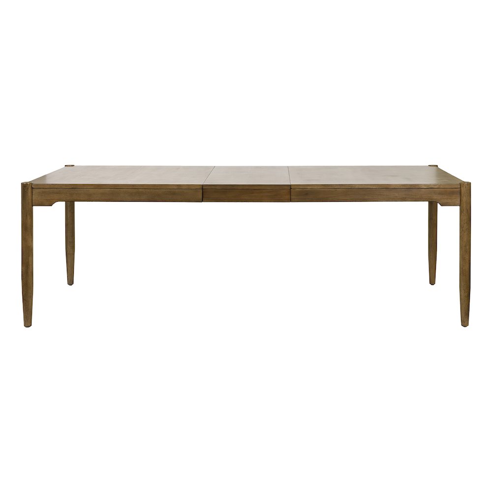 Lachlan Modern Wood Rectangular Kitchen Dining Table with Six Chairs, Brown