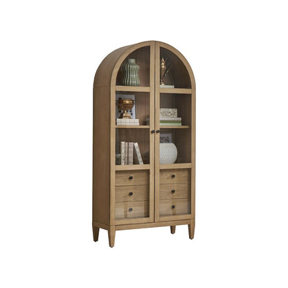 Laurel Wood Arched Display Cabinet/Bookcase