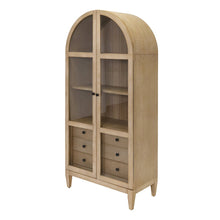 Laurel Wood Arched Display Cabinet/Bookcase