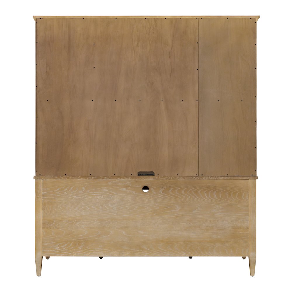 Laurel Wood Hutch With Doors, Fully Assembled