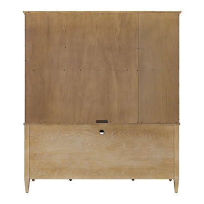 Laurel Wood Hutch With Doors, Fully Assembled