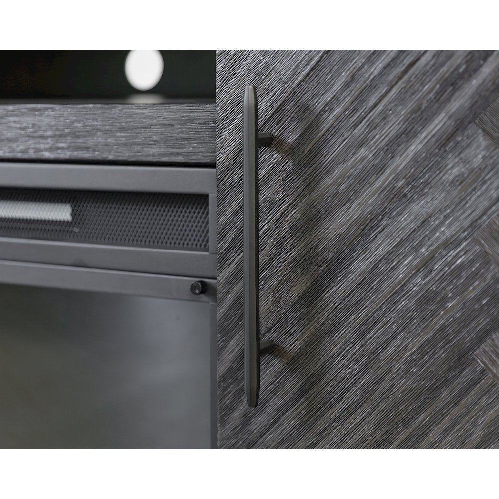Palisades 67" Fireplace Console, Fully Assembled, Gray