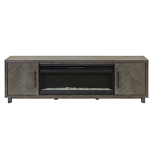 Palisades 80" Fireplace Console, Fully Assembled, Gray